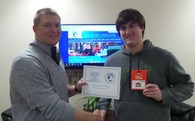 Lucas Papineau on Left and Hunter LeClaire on the right. Hunter is in Construction Technology Program.